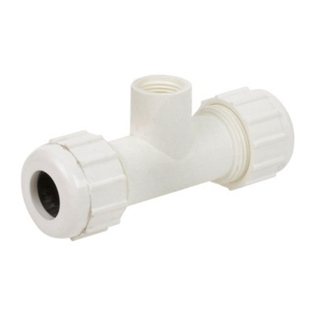 SMITH-COOPER Tee, Thrd 1 in. Pvc Comp 2946314